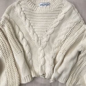 Wildfox Sweaters - Cream Wildfox sweater Wildfox Sweaters - Cream Wildfox sweater
